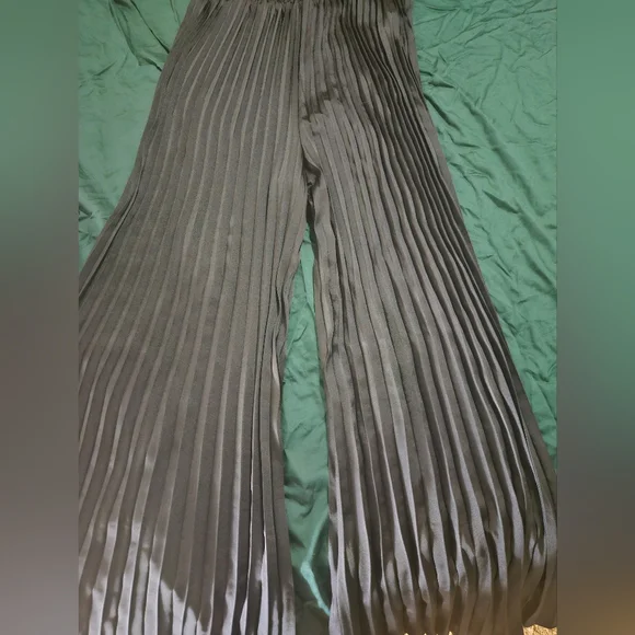 Michael Kors Navy Blue Pleated Jumpsuit - Picture 7 of 11